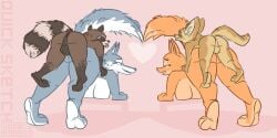 2boys 2girls all_fours anthro ass balls big_ass big_breasts breasts canid canine canis closed_eyes diane_foxington doggy_style female fennec finnick_(zootopia) fox fox_girl furry guardians_of_the_galaxy interspecies larger_female looking_at_each_other male male/female marvel naked naked_female naked_male nude nude_female nude_male porsha_crystal procyonid raccoon rocket_raccoon sex sing_(movie) size_difference sweet.lemons the_bad_guys thick_thighs to tongue_out two_tone_body two_tone_fur two_tone_tail vaginal_penetration wolf wolf_girl zootopia