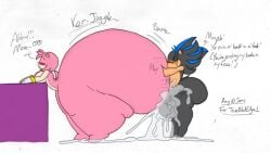 amy_rose anthro ass ass_bigger_than_head ass_focus big_ass big_breasts black_fur black_hair blush breast busty_boy colossal_ass cum cum_in_ass dumptruck_ass english_text fat female female_focus furry gigantic_ass hedgehog hips huge_ass hyper hyper_ass large_ass large_breasts large_testicles male male_focus male_with_breasts nude nude_female nude_male penetration penile_penetration pink_fur pink_hair precum satoshi_(truebladedge1) sega sex sonic_(series) sonic_the_hedgehog_(series) straight strawberry_cream_goodra testicles text thick_thighs thighs wide_hips x_eyes