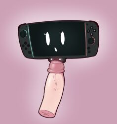1boy 1girls 2025 about_to_pound_the_fuck_outta_em animate_inanimate disembodied_penis female female_only male nintendo nintendo_switch_2 penis plump_labia precum prodding puffy_pussy pussy rippledvoice self_upload