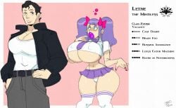 before_and_after bimbo bimbo_body bimbo_lips bimbofication bimbofied bimbophi brain_drain breasts female female_focus female_only hourglass_figure intelligence_loss parody purple_hair short_skirt stockings tail thighhighs thighs thong transformation twintails vampire_the_masquerade