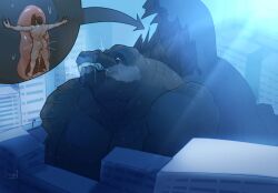 anal anal_orgasm anal_sex anthro anus anus_focus ass ass_up barazoku bodily_fluids breath butt_grab city city_background crying cum cum_in_ass cum_inside duo ejaculation extreme_size_difference fangs genital_fluids godzilla godzilla_(series) hand_on_butt hands-free hi_res human human_on_anthro interspecies kaiju macro macro_anthro macro_male male male/male male_penetrated male_penetrating male_penetrating_male mammal muscular muscular_anthro muscular_male orgasm orgasm_face panting penetration pinumontbalou public public_sex saliva scales sex size_difference small_dom_big_sub spikes sweat tears tears_of_joy tears_of_pleasure teeth toho