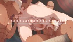 3boys abs ass ass_grab bald bald_male big_penis blowjob comission completely_nude completely_nude_male dilf erect_penis erection fellatio gay gay_blowjob gay_domination gay_sex huge_cock large_penis light-skinned_male light_skin male male/male male_only muscular muscular_male open_mouth oral oral_penetration oral_sex pecs punim410 rimjob rimming saliva smooth_skin spitroast sweat sweating sweaty_body thick_penis threesome yaoi