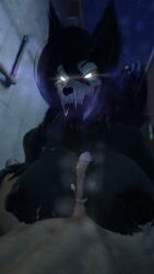 1boy 1girls 3d anthro big_breasts breasts female furry huge_breasts human human_on_anthro interspecies larger_female looking_at_partner mal0 male male/female male_human/female_anthro malo naked naked_female naked_male nipples nude nude_female nude_male samtrix scp-1471 scp-1471-a scp-1471-a_(scrag) scp_foundation shorter_male skull_head straight taller_girl thick_thighs tongue tongue_out wolf wolf_girl