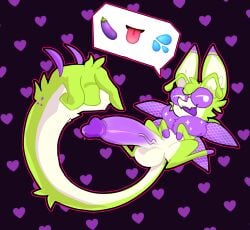 alien antennae_(anatomy) anthro balls digital_media_(artwork) eggplant emoji eyewear food fruit genitals gesture glasses hand_gesture heart_symbol hi_res hind_legs insect_wings male open_mouth penis plant pointing purple_penis solo tongue tongue_out unusual_hand_placement vasdocor_09 water wings