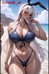 18+_adults_only_sign ai_generated anime beach breasts bunny_ears bunny_girl cartoon cosplay girls patreon sexy sexy_body sexy_pose tagme video