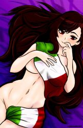 breasts female final_fantasy final_fantasy_vii italian_flag italian_senate_hack johncaden looking_at_viewer meme naked nude red_eyes solo tagme tifa_lockhart