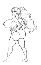 1girls abs big_ass big_breasts big_butt bimbo breasts buff commission female kasumi_yoshizawa long_hair muscular muscular_female persona persona_5 persona_5_royal ponytail sumire_yoshizawa sun1sol ych_result