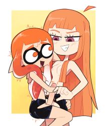 1futa 1girls animal_humanoid anthro atlus cephalopod cephalopod_humanoid completely_nude erect_nipples female futanari high_resolution highres human humanoid inkling inkling_girl intersex kaori_(splatoon) mask_(marking) medium_breasts megami_tensei miscon navel nintendo orange_hair pale_skin persona persona_5 pointy_ears pseudo_hair purple_eyes sakura_futaba splatoon splatoon_(series) squid tentacle tentacle_hair