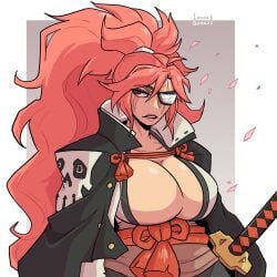 baiken from guilty gear by loggus doggus