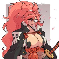 baiken from guilty gear by loggus doggus