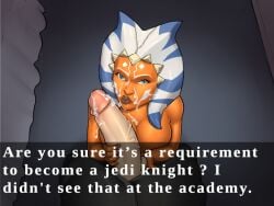 2d abuse_of_power after_oral ahsoka_tano alien anakin_skywalker background balls big_breasts big_lips big_penis black_clothing blowjob blue_eyes bodily_fluids breasts clone_wars clothed clothed_male clothing completely_nude cum cum_on_body cum_on_face dialogue dialogue_box duo english_text eye_contact eyelashes eyes facial_markings female from_above gullible horn human human_on_humanoid humanoid innocent interspecies jedi jedi_padawan kneeling light-skinned_male light_skin lips male male_pov markings master naive nude nude_female nudity on_floor open_eyes oral oral_sex orange_body penis penis_out pov sex star_wars straight student tentacle tentacle_hair text the_clone_wars:_season_one togruta tricked_into_blowjob vein veiny_penis white_markings