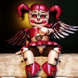 1girls 2021 3d animatronic baby_(fnafsl) bedroom_eyes canon_appearance circus_baby circus_baby_(fnaf) clown clown_girl dark_wings female female_only finger_to_chin finger_to_mouth five_nights_at_freddy's five_nights_at_freddy's:_sister_location five_nights_at_freddy's:_special_delivery five_nights_at_freddy's_ar full_color heart_cheeks heartsick_baby_(fnaf) leaning_back legs_apart looking_at_viewer no_penetration pigtails pink_eyes pink_hair pink_shoes pink_skirt presenting presenting_pussy purple_wings pussy pussy_lips robot robot_girl rosy_cheeks shoes sitting skirt solo spread_legs spreading_legs tagme twintails wings zxxxarts