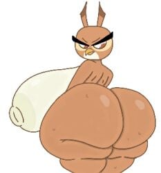 1girls 2026 2d 2d_(artwork) 2d_artwork angry_birds angry_birds_stella annoyed annoyed_expression anthro ass ass_bigger_than_head ass_focus avian beak big_breasts bird bird_girl breasts brown_feathers dahlia_(angry_birds) digital_art digital_drawing_(artwork) digital_media_(artwork) fat_ass female furry furry_female long-eared_owl looking_back naked naked_female nude nude_female owl owl_girl rovio rovio_entertainment solo tagme theslashfive two-tone_body