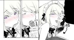 1femboy 2boys androgynous anon anonymous_male black_gloves blonde_hair blowjob blush blushing blushing_at_viewer bob_cut bow burrrntlemon censor_bar comic comic_strip crossdressing cute_expression cute_face fellatio femboy femboy_focus femboysub feminine_faced_male feminine_male gay gay_sex girly gloves grabbing_penis handjob licking licking_penis lio_fotia looking_at_viewer maid maid_headdress maid_outfit maid_uniform nervous oral oral_sex partially_colored penis_grab petite petite_body petite_male pov promare short_hair short_male shy slim slim_male slim_waist solo_focus thin_waist twink yaoi