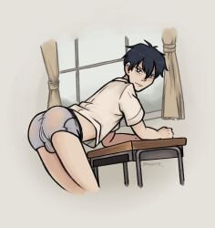 1boy ass ass_focus blush close-up gay given_(anime) uenoyama_ritsuka_(given)