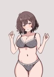 /// 1girls 2d 2d_(artwork) 2d_artwork :o ahoge almost_naked almost_nude background bare_arms bare_belly bare_chest bare_hands bare_hips bare_legs bare_midriff bare_navel bare_shoulders bare_skin bare_thighs belly belly_button big_boobs big_breasts black_bra black_lingerie black_panties black_underwear blue-eyed_female blue_eyes blush_face blush_lines blushing blushing_at_viewer blushing_female blushing_lines bra breasts brown-haired_female brown_hair busty busty_female busty_girl character_request cleavage collarbone copyright_request curvaceous curvaceous_body curvaceous_female curvaceous_figure curvaceous_hips curvaceous_thighs curvy curvy_body curvy_female curvy_figure curvy_hips curvy_thighs digital digital_art digital_drawing digital_drawing_(artwork) digital_media digital_media_(artwork) drawing elbows exposed exposed_arms exposed_belly exposed_chest exposed_hips exposed_legs exposed_midriff exposed_navel exposed_shoulders exposed_skin exposed_thighs eyebrows_visible_through_hair female female_focus female_only fingers flushed flushed_cheeks flushed_face from_front front_view grey_background groin hair_between_eyes head_tilt hourglass_figure inguinal_crease inguinal_ligament lace-trimmed_bra lace-trimmed_panties lace-trimmed_underwear lace_bra lace_panties lace_underwear laced_bra laced_panties laced_underwear large_boobs large_breasts lean_figure lingerie lingerie_bra lingerie_only lingerie_panties looking_at_viewer matching_underwear midriff monotone_background mostly_nude naked naked_female naked_woman narrow_waist navel nearly_nude nude nude_female nudity one_color_background open_mouth panties parted_lips plain_background portrait practically_nude short_hair shoulders slender_body slender_waist slim_female slim_waist solid_color_background solo standing sunya_(honorin-yuunibo) thick_thighs thigh_gap thighs tilted_head top_view underwear underwear_only upper_body voluptuous voluptuous_body voluptuous_female voluptuous_figure voluptuous_woman white_pupils wide_hips