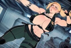 1girls after_punch ai ai_assisted ai_generated blonde blue_eyes defeated defeated_heroine drooling eyes_rolling_back falling falling_over imminent_rape latex mortal_kombat motion_blur prussia123 ryona sexy sexy_body sexy_clothing sexy_female sexy_pose sonya_blade sonya_blade_(mk9) tactical_gear tears thick_ass thick_lips thick_thighs