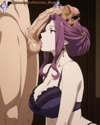 1boy 1girl 1girls adult adult_female ai_generated anime_style balls ballsack big_breasts big_penis boobs bra breasts bust busty busty_female busty_girl clothes cock crown curvy_female dick earrings empress erected_penis erection female frills girl huge_cock large_breasts large_cock large_dick large_penis licking_balls lingerie long_hair long_penis machine_muse male mature mature_body mature_female mirelia_q_melromarc penis penis_awe penis_on_face penis_on_head penis_worship precum precum_drip purple_eyes purple_hair queen royal royalty sexy sexy_body solo_focus sucking_balls tate_no_yuusha_no_nariagari testicles thong tits uncensored underwear veiny_penis watermark