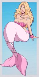 barbie_(series) bare_shoulders big_ass big_breasts bikini_top bimbo bimbofication blonde_hair blue_eyes breasts cleavage collarbone crossover curvy female female_only femsub happy_trance hourglass_figure hourglass_figured_female huge_breasts jpeg large_breasts large_lips long_hair long_nails marvel marvel_comics merfolk mermaid mermaid_tail navel simple_background smile tagme tail thick_thighs very_long_hair wrenzephyr2 yelena_belova