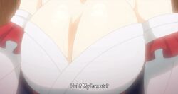 10s 1boy 1girls 2019 age_difference animated arm_behind_back bare_shoulders blue_hair blunt_ends breast_focus breasts brown_hair choker cleavage clothing_cutout collarbone covering_own_mouth english_subtitles english_text female frilled_kimono frills furisode green_eyes grope_from_behind groping groping_breast han'eri hand_on_another's_head hand_under_clothes heian hentai_series high_ponytail japanese_clothes kimono kimono_pull large_breasts long_hair mature_female monk nipple_stimulation nipples older_female_and_younger_male parted_bangs pinching_nipple ponytail purple_eyes removing_kimono shaga shakujou shikkoku_no_shaga shikkoku_no_shaga_the_animation short_kimono sidelocks sound staff tagme tall_female unworn_kimono ushiwaka_(shikkoku_no_shaga) very_long_hair video warrior white_kimono wide_sleeves