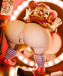 1girls 2026 3d 3d_(artwork) animatronic animatronic_female anus ass ass_bigger_than_head ass_focus big_ass blender blender_(artwork) blender_(software) circus_baby_(fnaf) clown clown_girl clown_makeup coolbeanoishere digital_art digital_drawing_(artwork) digital_media_(artwork) fat_ass female five_nights_at_freddy's five_nights_at_freddy's:_sister_location green_eyes humanoid jordevoir looking_at_viewer looking_back mirror orange_hair pigtails puffy_anus pussy redhead redhead_female redheaded_female remote_control robot robot_girl robot_humanoid scottgames solo thicc thick thick_thighs vagina vulva white_skin