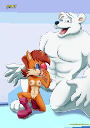 archie_comics augustus_the_polar_bear bbmbbf erma_ermine furry male mobius_unleashed palcomix sega sonic_(series)