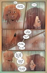 1cuntboy 1girls big_clitoris comic dakota_(the_rock_cocks) elizabeth_santos hairy_pussy leslie_brown shower shower_sex showering_together the_rock_cocks transgender transgender_male transgender_man webcomic