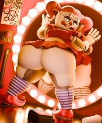1girls 2026 3d 3d_(artwork) animatronic animatronic_female ass ass_bigger_than_head ass_focus big_ass blender blender_(artwork) blender_(software) circus_baby_(fnaf) clown clown_girl clown_makeup coolbeanoishere digital_art digital_drawing_(artwork) digital_media_(artwork) fat_ass female five_nights_at_freddy's five_nights_at_freddy's:_sister_location green_eyes humanoid jordevoir looking_at_viewer looking_back mirror orange_hair pigtails redhead redhead_female redheaded_female remote_control robot robot_girl robot_humanoid scottgames solo thicc thick thick_thighs white_skin