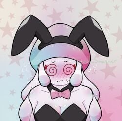 blush blushing blushing_at_viewer blushing_profusely boobs bow bowtie bunny_ears bunny_suit bunnysuit embarrassed embarrassed_female flustered flustered_female humanoid hypno-shroom_(pvz) mushroom mushroom_cap mushroom_girl mushroom_humanoid nervous plants_vs._zombies plants_vs_zombies plants_vs_zombies_2:_it's_about_time pvz shellsmasher sweat sweatdrop swirly_eyes tits