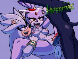 1girls 2boys anal anal_penetration blaze_the_cat breasts double_penetration gangbang hyperitta pussy sega sex shadow_the_hedgehog silver_the_hedgehog sonic_(series) sonic_the_hedgehog_(series) vaginal_penetration