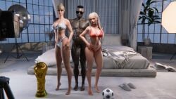 blonde_female blonde_hair bunny_(the_first_descendant) football icedev kitagawa_marin marin_kitagawa my_dress_up_darling noctryanim soccer sono_bisque_doll_wa_koi_wo_suru srpoolstrange the_first_descendant world_cup