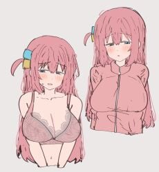 /// 1girls 2d 2d_(artwork) 2d_artwork ahoge almost_naked almost_nude anime anime_character asian asian_female asian_girl background bare_arms bare_belly bare_chest bare_hands bare_midriff bare_navel bare_shoulders bare_skin belly belly_button big_boobs big_breasts blue-eyed_female blue_eyes blush_face blush_lines blushing blushing_at_viewer blushing_female blushing_lines bocchi_the_rock! bra breasts busty busty_female busty_girl busty_teen busty_teenager cleavage cloverworks coat collarbone digital digital_art digital_drawing digital_drawing_(artwork) digital_media digital_media_(artwork) drawing embarrassed embarrassed_exposed_female embarrassed_expression embarrassed_female embarrassed_naked_female embarrassed_nude_female embarrassed_underwear_female exposed exposed_arms exposed_belly exposed_chest exposed_midriff exposed_navel exposed_shoulders exposed_skin eyebrows_visible_through_hair fanart female female_focus female_only female_protagonist flushed flushed_cheeks flushed_face flustered flustered_female from_front front_view gotou_hitori grey_background guitarist hair_between_eyes hair_ornament head_tilt hi_res high_res high_resolution high_school_student highres jacket japanese japanese_female japanese_girl lace-trimmed_bra lace-trimmed_underwear lace_bra lace_underwear laced_bra laced_underwear large_boobs large_breasts lean_figure lingerie lingerie_bra lingerie_only long_hair looking_at_viewer midriff monotone_background mostly_nude multiple_views naked naked_female naked_woman narrow_waist navel nearly_nude nude nude_female nudity one_color_background open_mouth parted_lips pink-haired_female pink_bra pink_coat pink_hair pink_jacket pink_lingerie pink_underwear plain_background practically_nude school_girl shoulders sidelocks slender_body slender_waist slim_female slim_waist solid_color_background solo standing sunya_(honorin-yuunibo) teen_girl teenage_female teenage_girl teenage_tits teenager tilted_head top_view underwear upper_body young_female young_woman