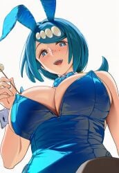 bunnysuit lana's_mother_(pokemon) large_breasts milf