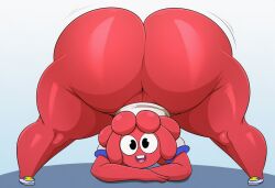 1boy ass bello_(jelly_jamm) big_ass big_balls big_butt bottomless boy butt jack-o_pose jelly_jamm male thicc thick_thighs