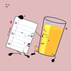 adamationz after_fellatio cum inanimate_insanity object_shows oj_(ii) osc paper_(ii) penis saliva saliva_string