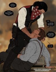 arthur_morgan dutch_van_der_linde gay male_only mosaic_censoring red_dead_redemption_(series) red_dead_redemption_2 robinberz yaoi