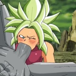 1boy 1boy1girl 1girls bare_shoulders big_breasts big_penis blowjob blue_eyes blush blush_lines breasts curvaceous curvy curvy_female curvy_figure dragon_ball dragon_ball_super duo fellatio female female_focus green_hair huge_cock kefla large_breasts large_penis male male/female no_sound one_eye_closed oral oral_sex penis penis_vein shounen_jump sound_request spiky_hair straight sucking sucking_penis tagme togashiyuuta883 vein veins veiny_penis video voluptuous voluptuous_female
