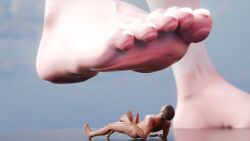 feet foot_domination foot_worship furry furry_female giantess imminent_death macrophilia officer_flint