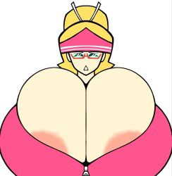 1girls areolae areolae_slip breasts cleavage cleavage_overflow closed_eyes clothed clothed_female eyewear female female_only fully_clothed glasses grapejuicerulez huge_breasts open_mouth original original_character solo solo_female sweater
