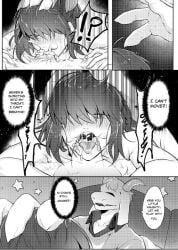 2boys adoptive_incest adoptive_siblings asphyxiation asriel_dreemurr bed blowjob comic cum cum_in_mouth deepthroat deltarune fellatio kosafordraw kris_(deltarune) oral undertale_(series)