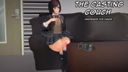 3d asian asian_female blackflames3 bottom_heavy bottom_heavy_female casting_couch curvy curvy_female curvy_figure dialogue female image_set imminent_sex interracial interracial_sex koikatsu light-skinned_female light_skin medium_breasts original original_characters secretly_loves_it small_breasts spidey-dude text voluptuous voluptuous_female yumi_asakura