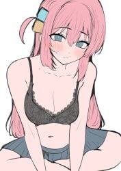 /// 1girls 2d 2d_(artwork) 2d_artwork ahoge anime anime_character arm_support asian asian_female asian_girl background bare_arms bare_belly bare_calves bare_chest bare_knees bare_legs bare_midriff bare_navel bare_shoulders bare_skin belly belly_button big_boobs big_breasts black_bra black_underwear blank_background blue-eyed_female blue_eyes blush_face blush_lines blushing blushing_at_viewer blushing_female blushing_lines bocchi_the_rock! bra breasts busty busty_female busty_girl busty_teen busty_teenager butterfly_sitting calves cleavage cloverworks collarbone crossed_legs crossed_legs_(sitting) digital digital_art digital_drawing digital_drawing_(artwork) digital_media digital_media_(artwork) drawing exposed exposed_arms exposed_belly exposed_chest exposed_legs exposed_midriff exposed_navel exposed_shoulders exposed_skin eyebrows_visible_through_hair fanart female female_focus female_only female_protagonist flushed flushed_cheeks flushed_face from_front front_view gotou_hitori grey_skirt groin guitarist hair_between_eyes hair_ornament half_naked half_nude head_tilt high_school_student indian japanese japanese_female japanese_girl knees lace-trimmed_bra lace-trimmed_underwear large_boobs large_breasts lean_figure leaning leaning_forward legs legs_crossed long_hair looking_at_viewer midriff monotone_background naked naked_female naked_woman narrow_waist navel nude nude_female nudity one_color_background partially_undressed pink-haired_female pink_hair plain_background portrait school_girl semi_nude shoulders sitting sitting_on_ass skirt slender_body slender_waist slim_female slim_waist solid_color_background solo style sunya_(honorin-yuunibo) teen_girl teenage_female teenage_girl teenage_tits teenager thighs tilted_head underwear white_background white_pupils young_female young_woman