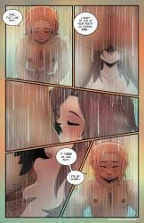 1cuntboy 1girls big_clitoris comic cunnilingus dakota_(the_rock_cocks) elizabeth_santos hairy_pussy leslie_brown shower shower_sex showering_together the_rock_cocks transgender transgender_male transgender_man webcomic