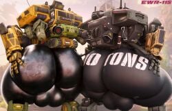 3d 3d_(artwork) balls ballsack big_ass big_butt bubble_ass bubble_butt echo715 femboy gay gay_anal hand_on_ass homosexual homosexual_male legion_(titanfall) male/male male_focus male_only male_penetrated presenting presenting_ass presenting_hindquarters rear_view robot scorch_(titanfall) thick_ass thick_thighs thighs titanfall wide_hips wide_thighs