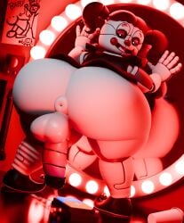 1futa 2026 3d 3d_(artwork) animatronic animatronic_female anus ass ass_bigger_than_head ass_focus balls ballsack big_ass blender blender_(artwork) blender_(software) circus_baby_(fnaf) clown clown_girl clown_makeup coolbeanoishere digital_art digital_drawing_(artwork) digital_media_(artwork) fat_ass five_nights_at_freddy's five_nights_at_freddy's:_sister_location futanari green_eyes gynomorph humanoid intersex jordevoir looking_at_viewer looking_back mirror orange_hair penile penis pigtails puffy_anus redhead remote_control robot robot_girl robot_humanoid scottgames solo thicc thick thick_thighs white_skin