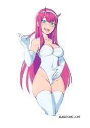 zero two (darling in the franxx) from darling in the franxx by kusotoko
