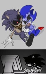 black_eyes computer creepypasta fnf_mods friday_night_funkin friday_night_funkin_mod funny fur genderbend gray_background handjob heart-shaped_pupils hedgehog lord_x majin_sonic meme rule_63 showing_teeth sonic.exe sonic.exe_(character) sonic.exe_(creepypasta) tagme uncanny unknown_artist what