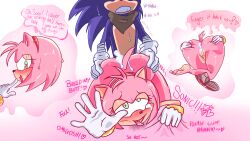 <3_eyes 1boy 1girls ahe_gao amy_rose amy_rose_(boom) anal anthro ass bodily_fluids cum cum_in_ass cum_inside drooling duo english_text eulipotyphlan exposed_torso female footwear from_behind_position genital_fluids genitals grimace hand_on_butt handwear heart hedgehog hi_res humanoid looking_pleasured male male/female mammal mostly_nude multiple_poses northsphynx pose pussy rear_view saliva sega sex simple_background sonic_(series) sonic_boom sonic_the_hedgehog spread_butt spreading text tongue tongue_out too_horny