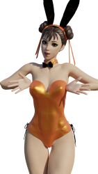 1girls 3d 3d_(artwork) alternate_version_available brown_eyes brown_hair bunny_costume bunny_ears bunnysuit chun-li chun-li_(fortnite) double_bun female female_only fortnite fully_clothed goodgameporn1 playboy_bunny solo street_fighter