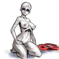 1girls bottomless breasts feet female female_only human human_only metal_gear_solid metal_gear_solid_peace_walker navel nipples nude short_hair strangelove sub_tank sunglasses tagme topless uncensored